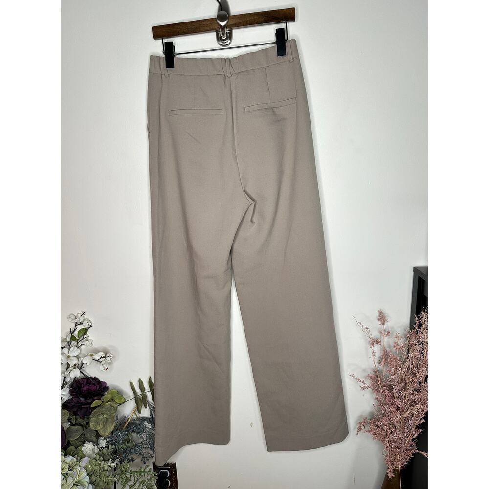ABERCROMBIE & FITCH Sloane Tailored Pant Tan Wide Leg Sz 29/8L $90 {C34} - Picture 3 of 5